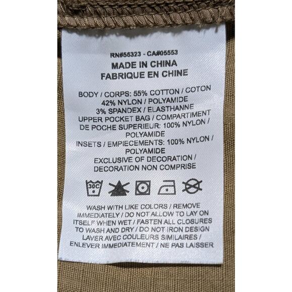 Nike Jordan Flight Loose Fit Cargo Pants Brown Ripstop Drawstring Hem Men’s L - Picture 6 of 10